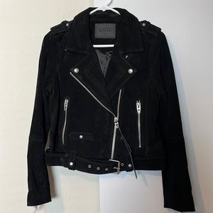 Blank NYC Black Suede Moto Jacket